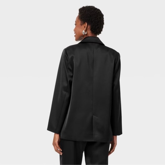 NWT a new day Women's Structured Satin Blazer size XS - Picture 3 of 10